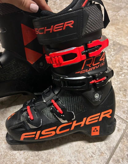 Scarponi sci Fischer RC4 The Curv 130 Vacuum 25.5 usati