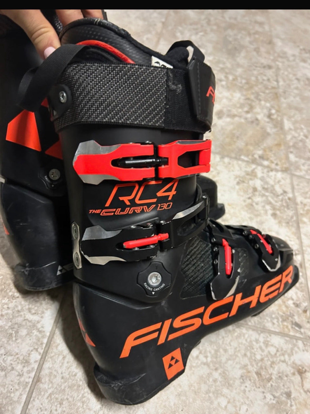 Scarponi sci Fischer RC4 The Curv 130 Vacuum 25.5 usati