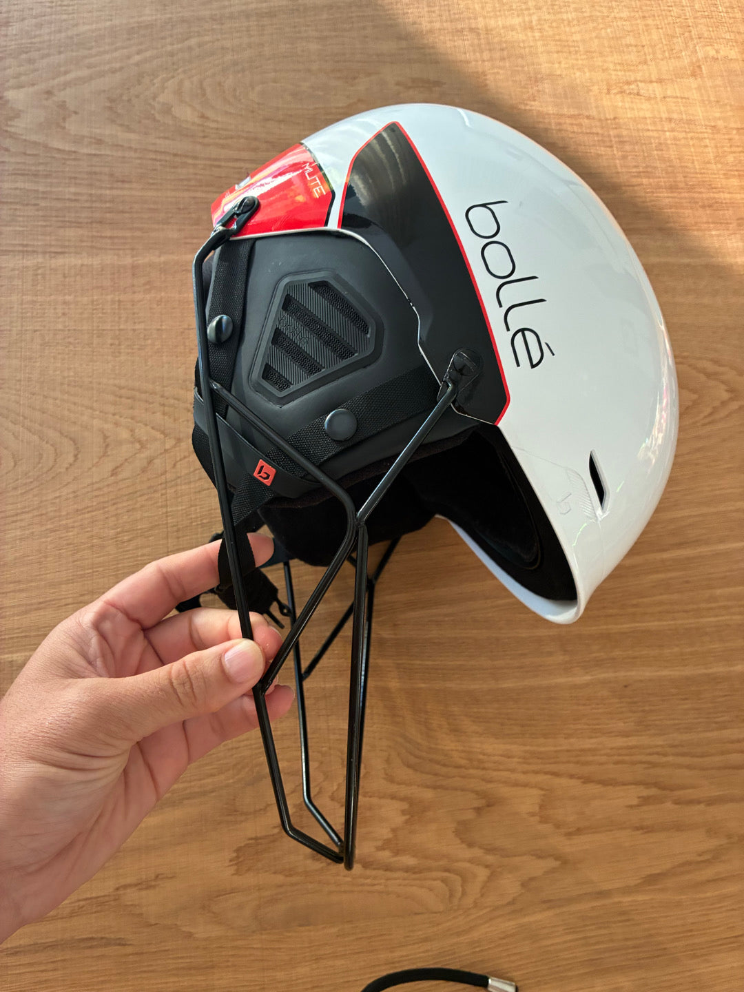 Casco da sci gare slalom Bollé MIPS tg. M + mentoniera usato