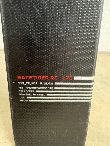 Sci Volkl RACETIGER RC 170cm r16.4 usati