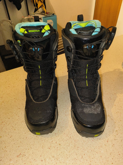 scarponi snowboard Salomon f20 tg 45 usati