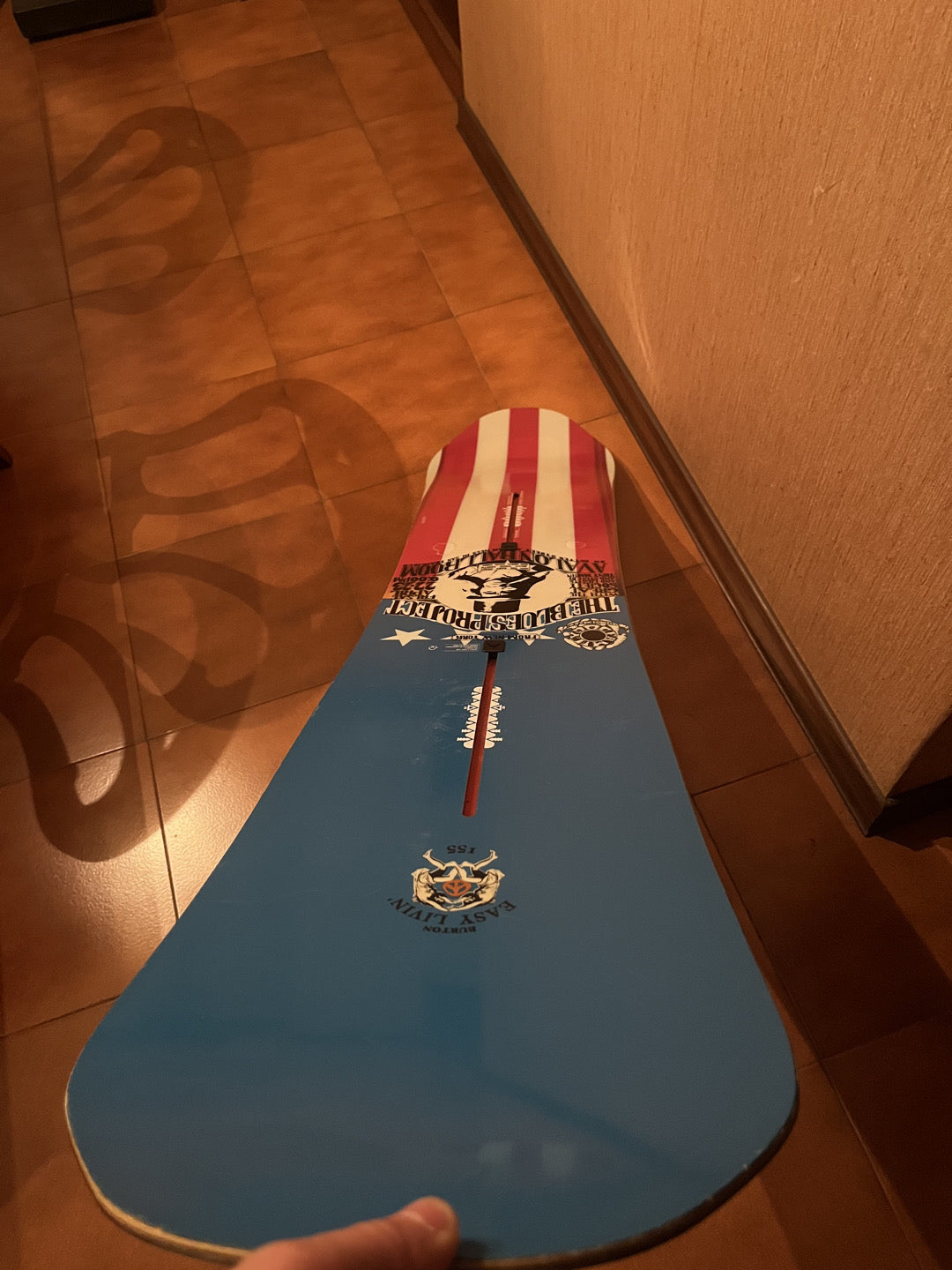 Tavola snowboard Burton Easy Livin 155cm usata (no attacchi)