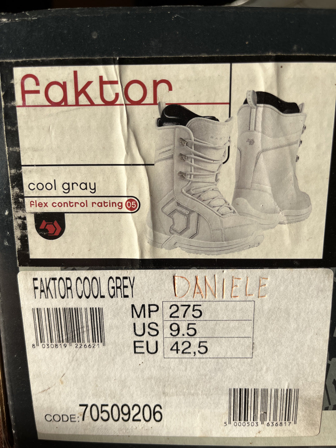 Scarponi da snowboard Northwave Faktor tg. 42.5 usati