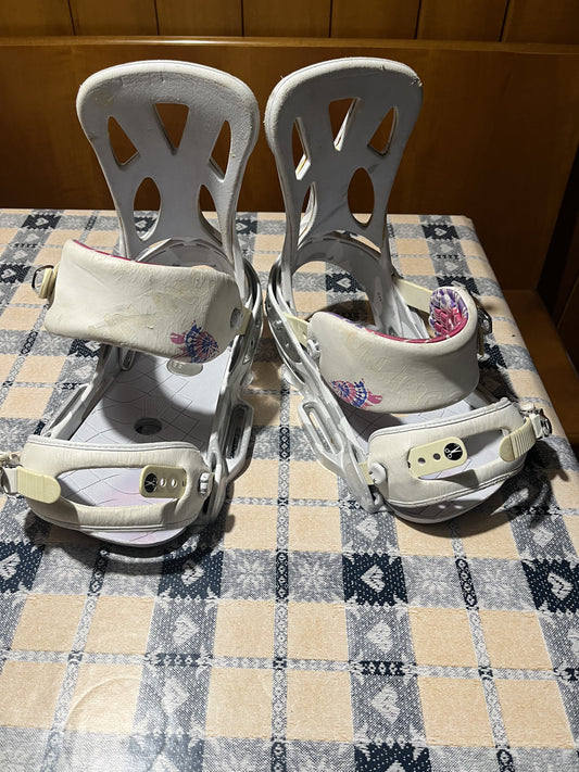 Attacchi snowboard Burton un Inc est 2009 fluo tg. L usati