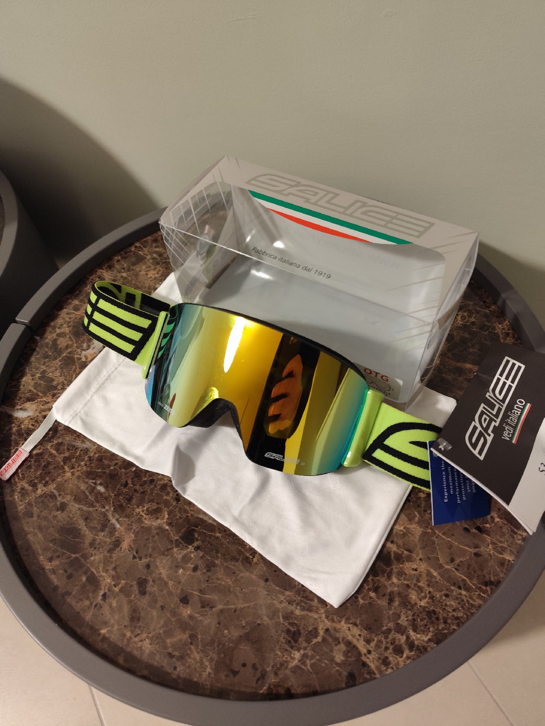 Maschera sci Salice Lenti Zeiss cat. S3 NUOVA