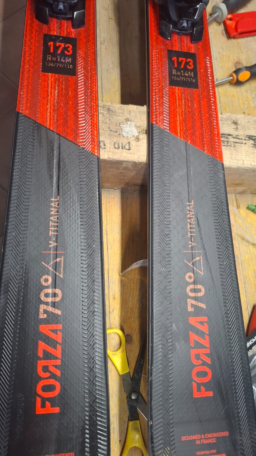 Sci Rossignol Forza 70° V-TITANAL 173cm r 14m usato