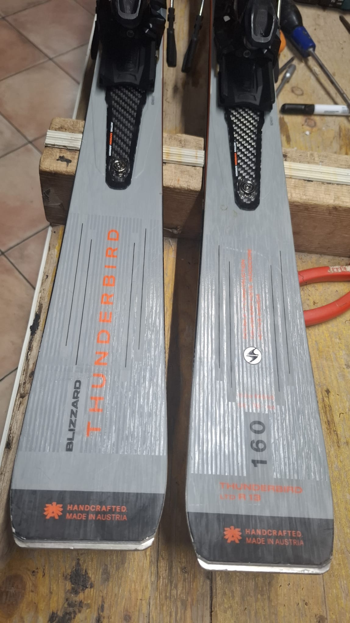 Sci Blizzard Thunderbird R13 160cm raggio 12 usati ottime condizioni