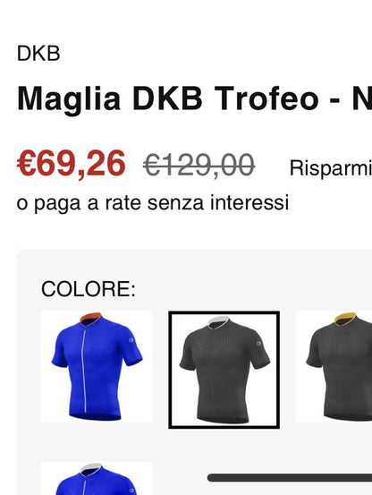 maglia bici DKB trofeo
