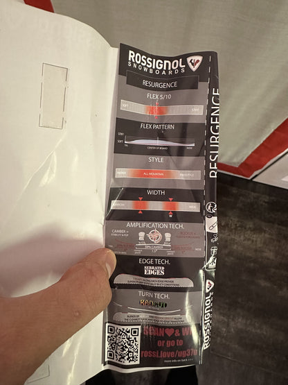 Tavola Rossignol Resurgence 163 W Wide NUOVA