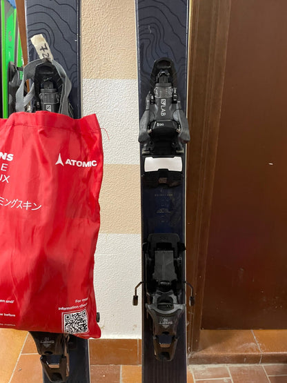 set scialpinismo/freeride usato Atomic Blackland 85 165cm + Salomon Shift 10 + rampant