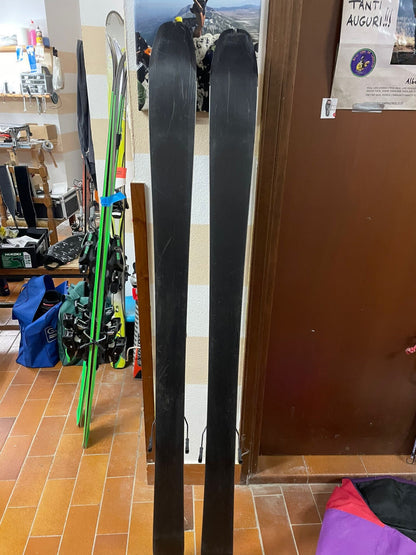 set scialpinismo/freeride usato Atomic Blackland 85 165cm + Salomon Shift 10 + rampant