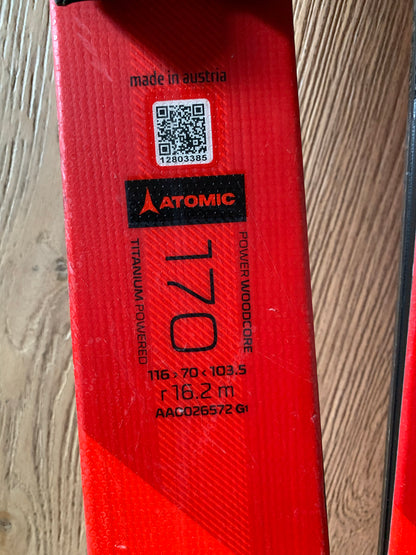 Sci Atomic redster tr 170cm r16.2 usati