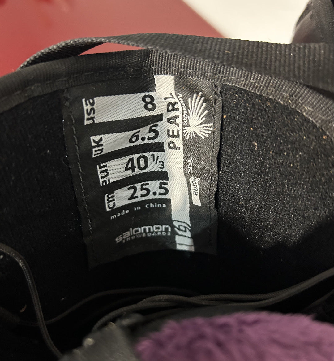 Scarponi Snowboard Donna Salomon tg. 40 usati