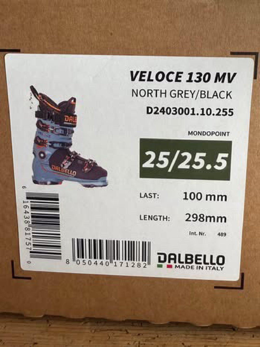 Scarponi Sci Dalbello Veloce 130 MV 24/25 tg. 25-25.5 usati