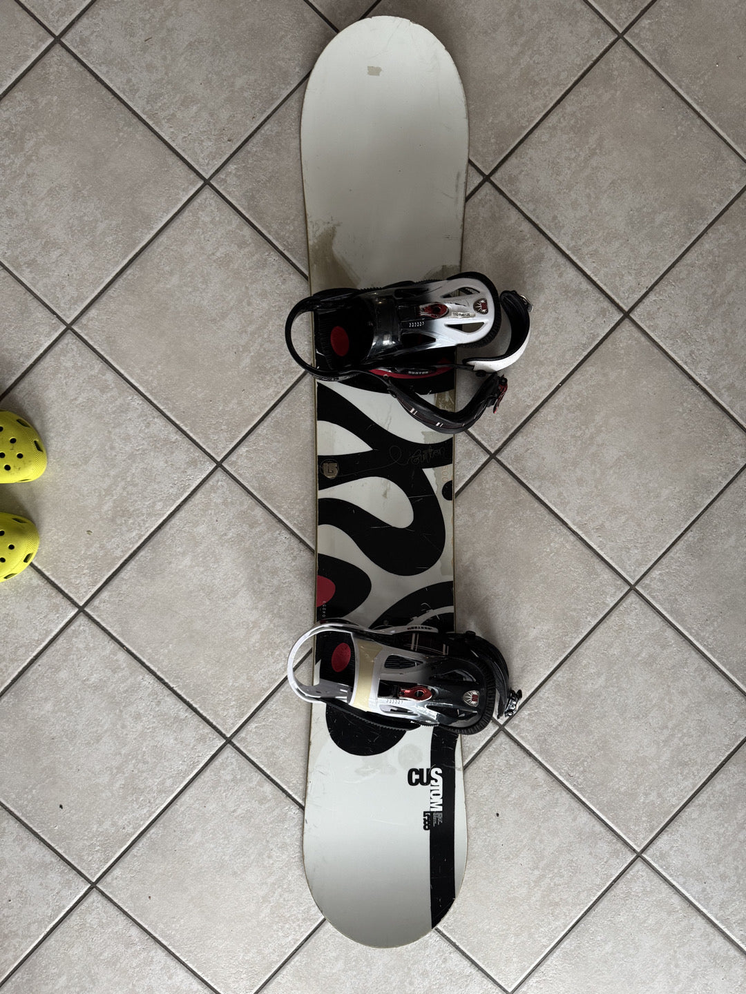 Tavola snowboard Burton Custom 158cm usata + Attacchi Burton Cartel