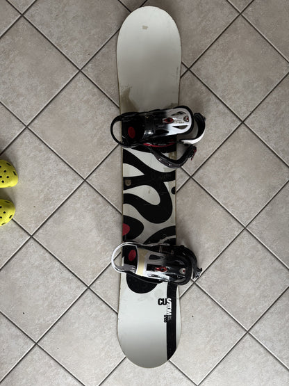 Tavola snowboard Burton Custom 158cm usata + Attacchi Burton Cartel