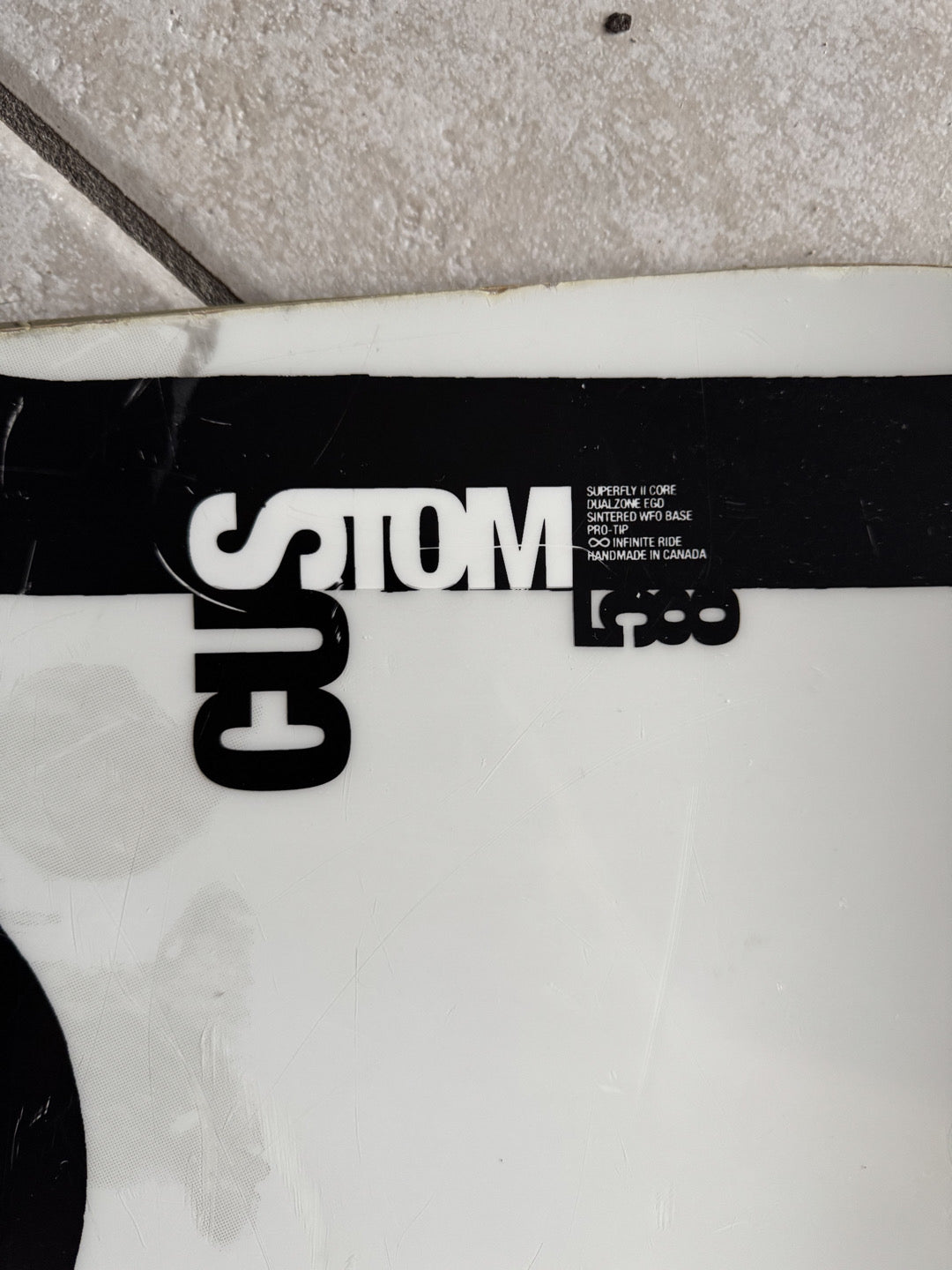 Tavola snowboard Burton Custom 158cm usata + Attacchi Burton Cartel