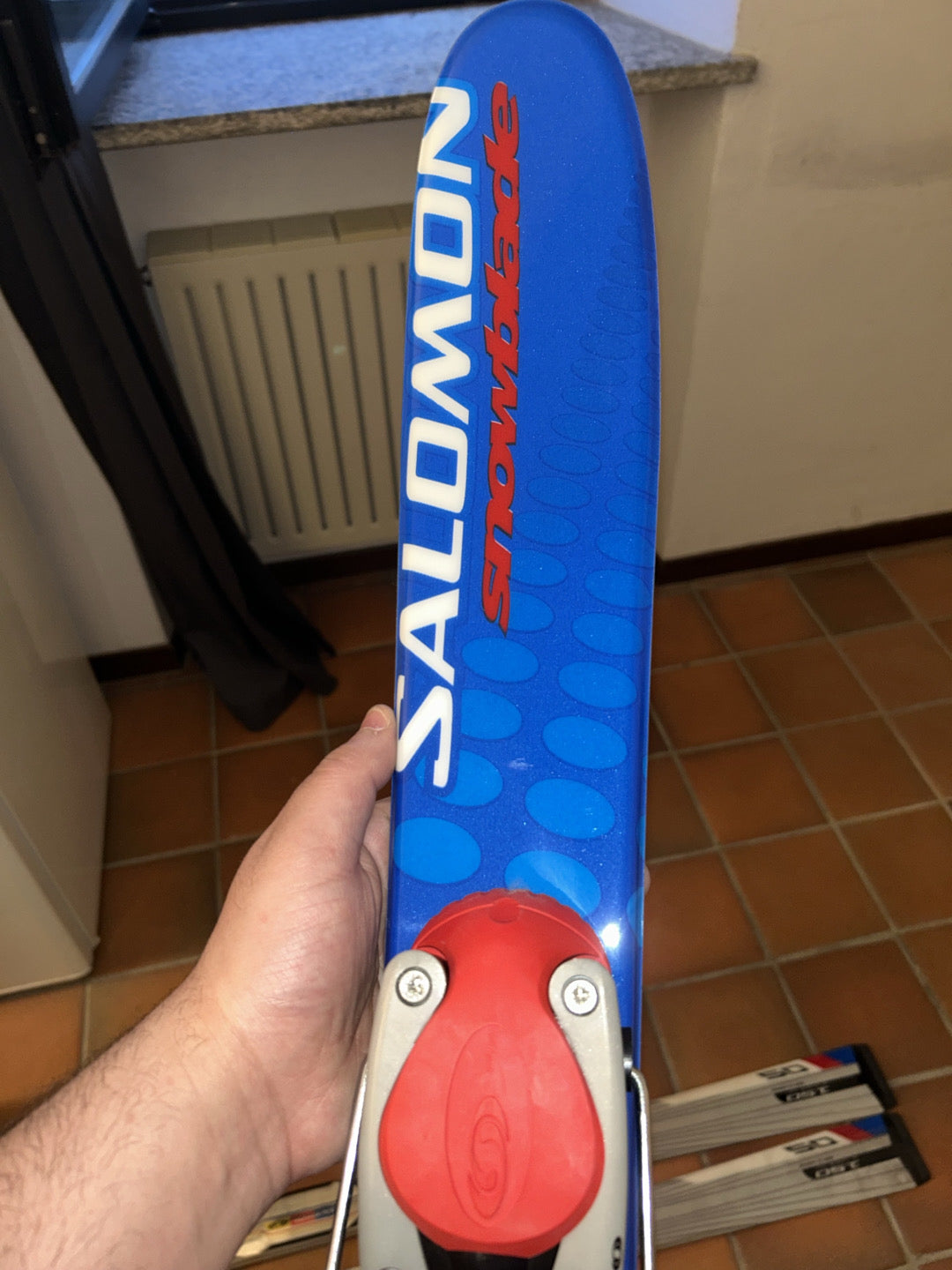 mini scii salomon snowblade+attacchi integrati