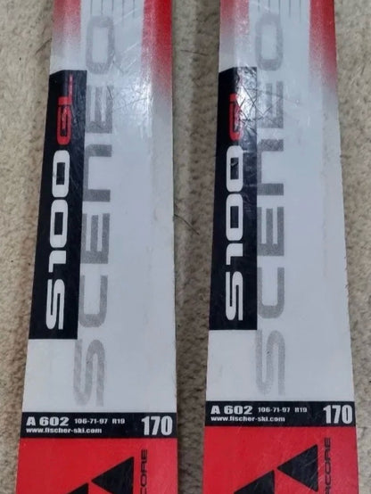 sci Fischer S100GL 170cm r19 usati