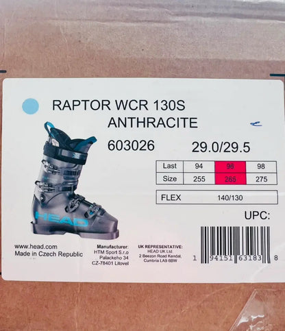 scarponi sci HEAD Raptor WCR 130s tg 29.5 usato pari al nuovo