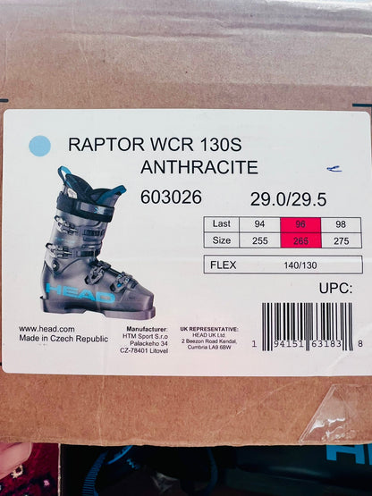 Scarponi sci HEAD Raptor WCR 130s tg 29.5 usato pari al nuovo