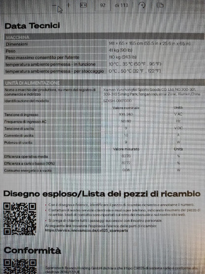 ellittica in ottime condizioni usato