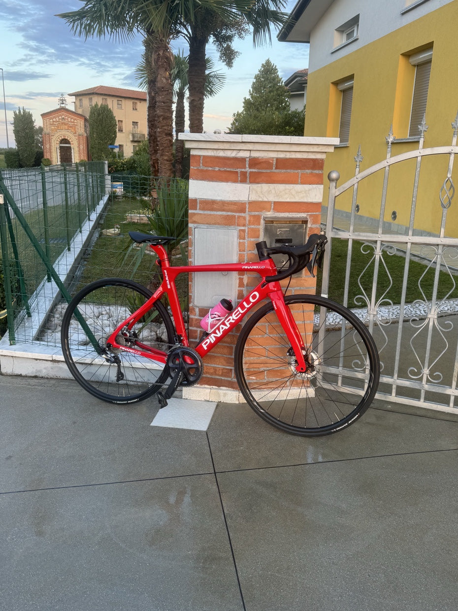 Bicicletta Corsa Pinarello Paris rosso tg M