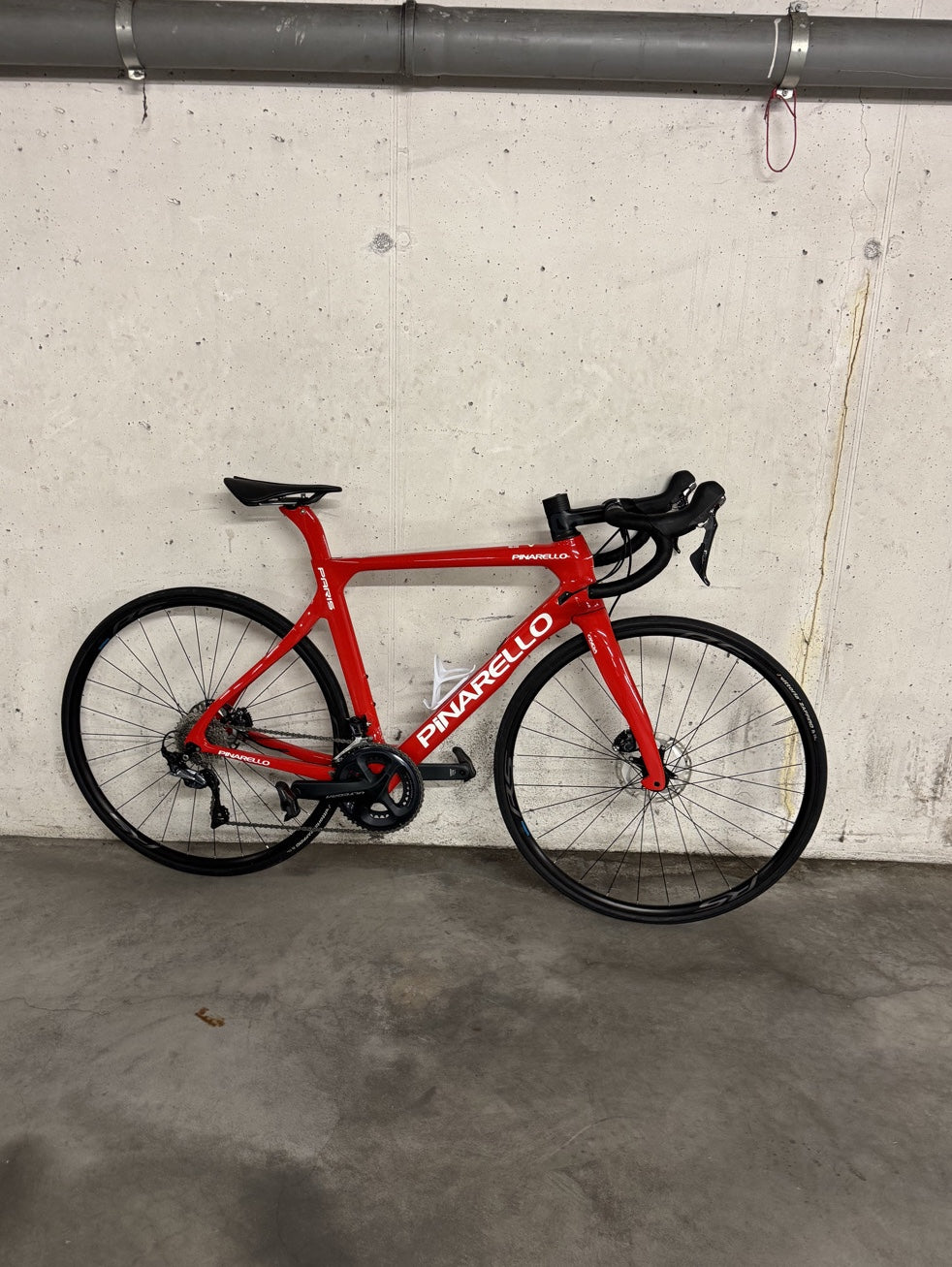 Bicicletta Corsa Pinarello Paris rosso tg M