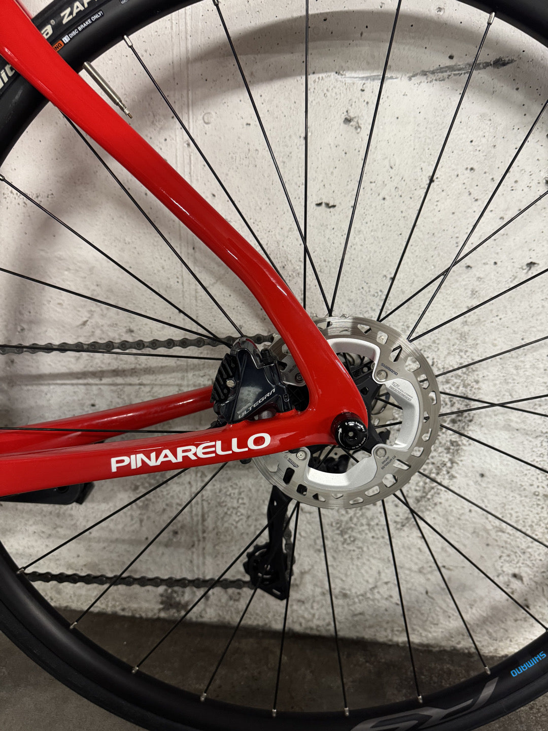 Bicicletta Corsa Pinarello Paris rosso tg M