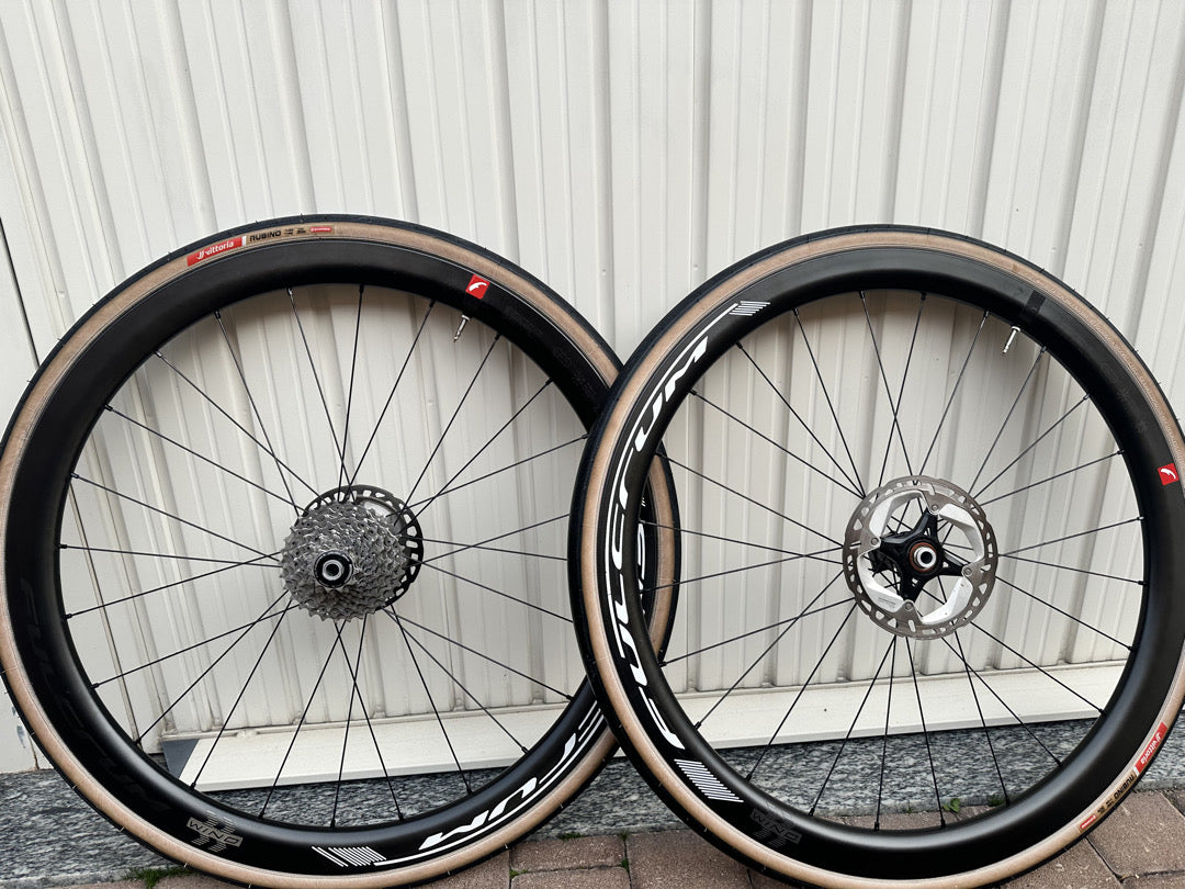 ruote Fulcrum Wind 42 + dischi ultegra usati