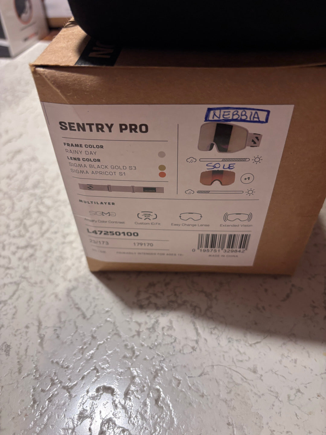 maschera da sci Salomon Sentry Pro nuova