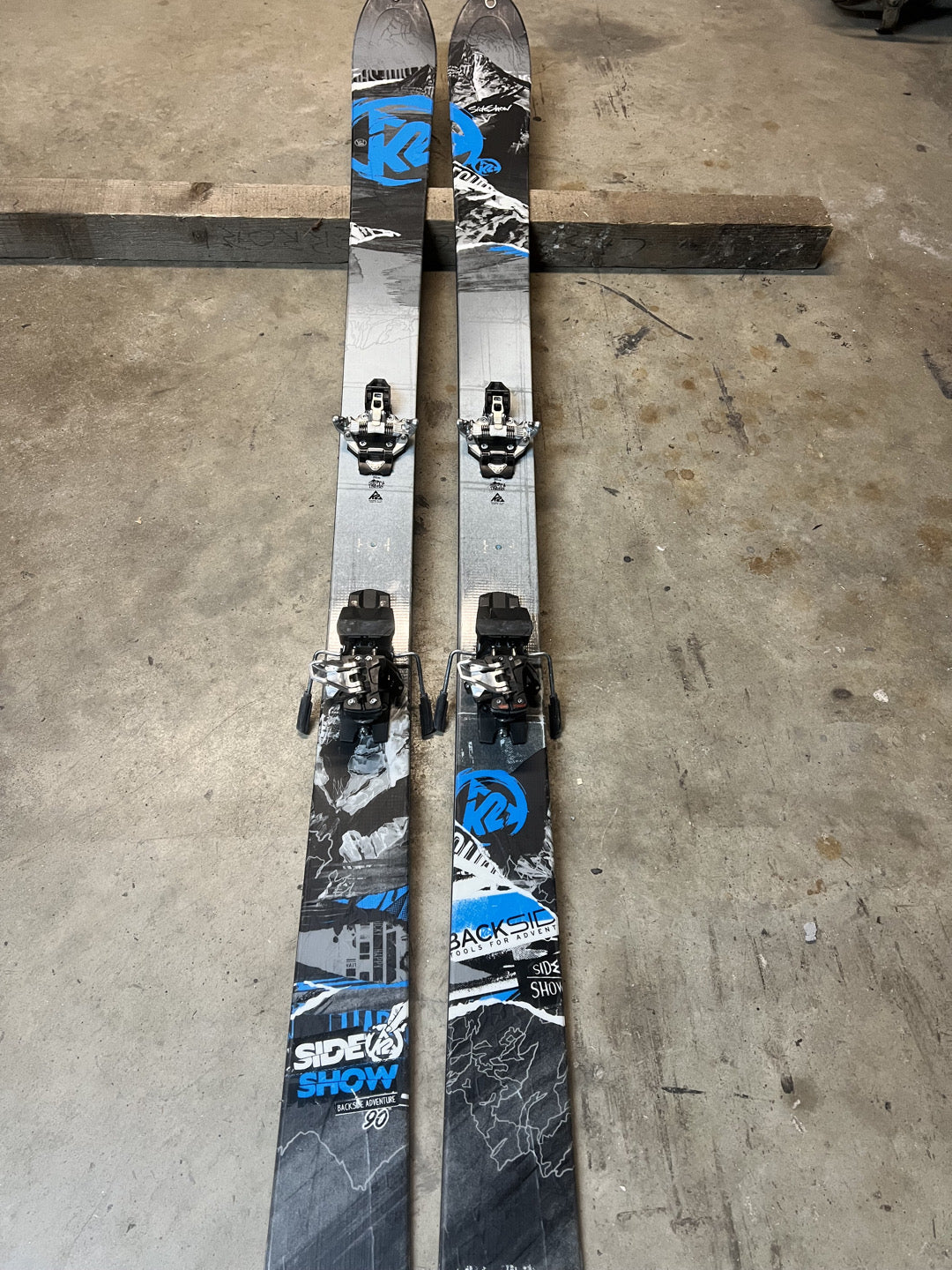 Sci alpinismo usato k2 side show 90 181cm + attacchi Dynafit e pelli k2