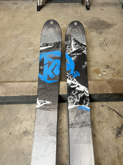 Sci alpinismo usato k2 side show 90 181cm + attacchi Dynafit e pelli k2