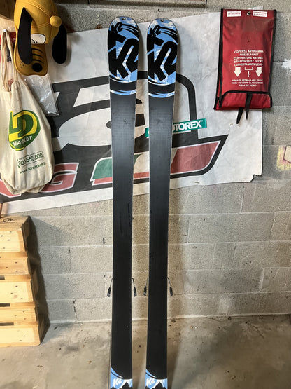 Sci alpinismo usato k2 side show 90 181cm + attacchi Dynafit e pelli k2