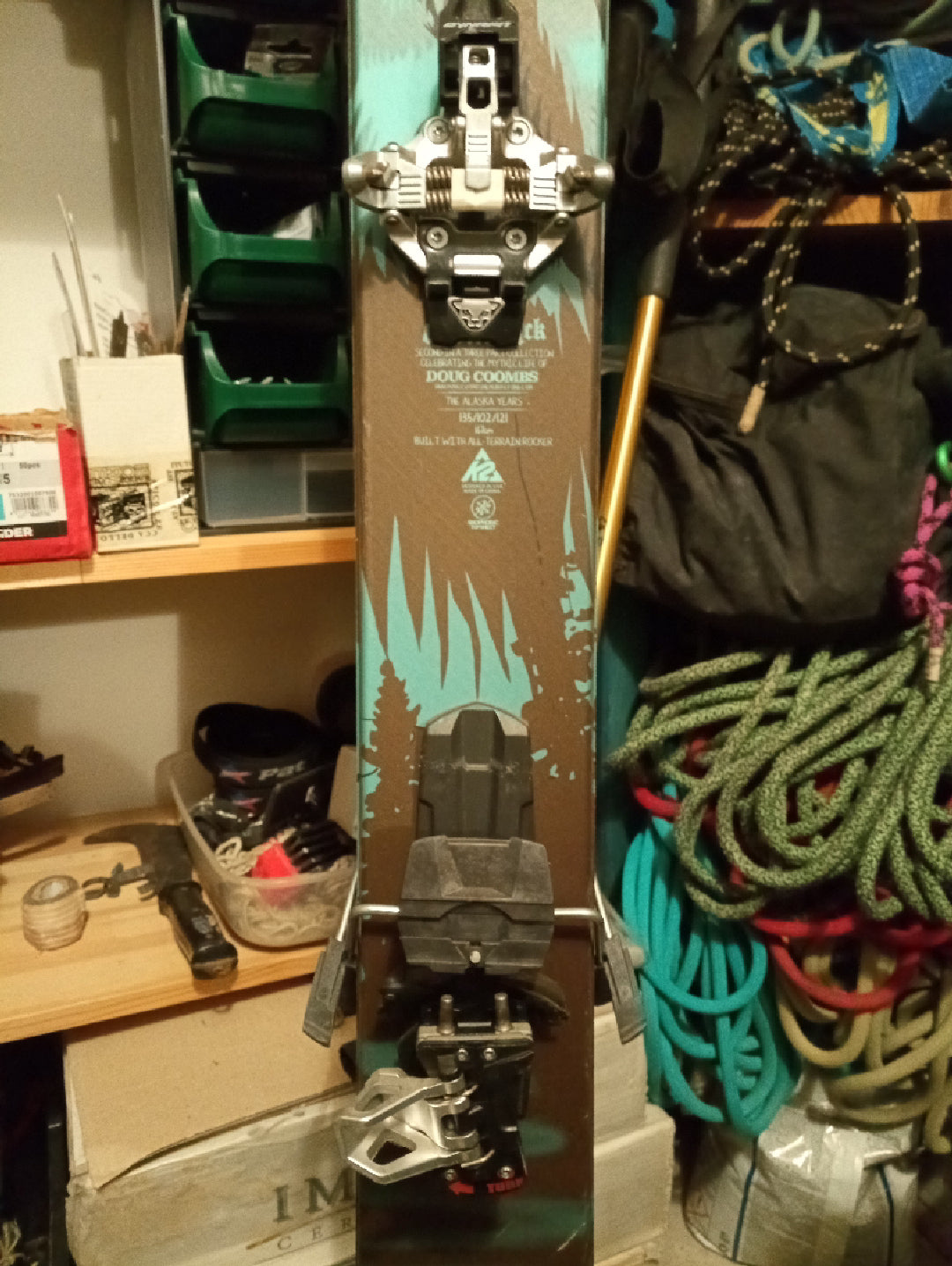 sci da scialpinismo usato K2 Coomback 167cm con attacchino Dynastar