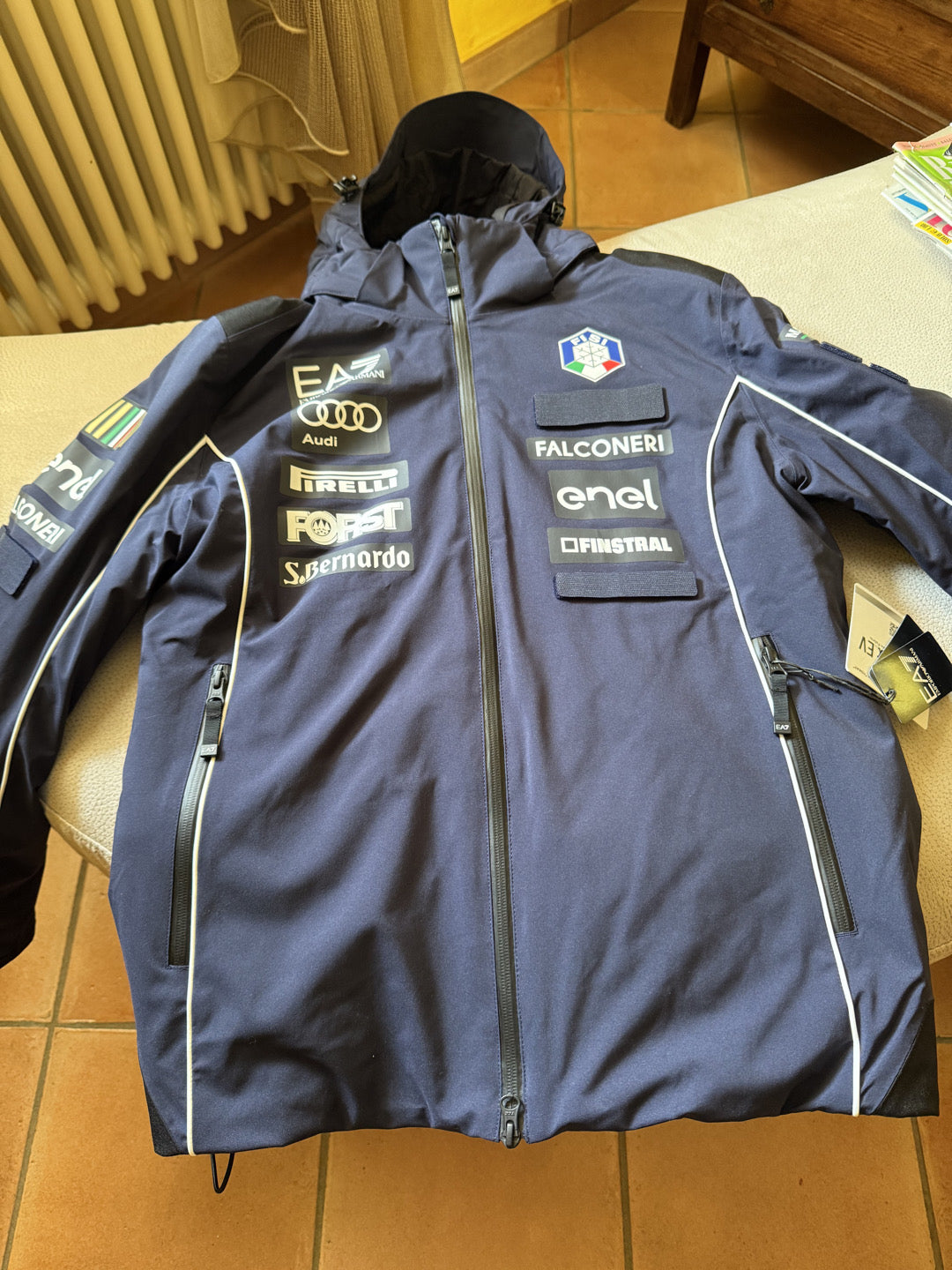 Giacca da sci ea7 FISI tg. L donna nuova con cartellino