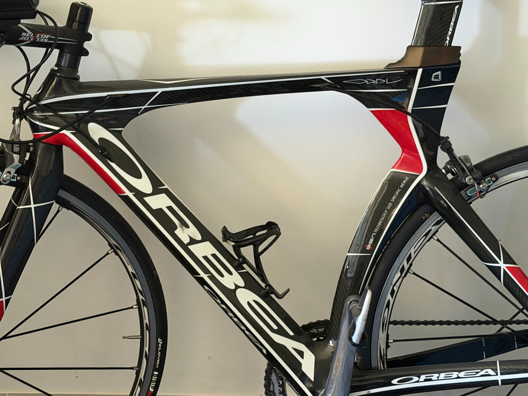 Bici da corsa carbonio Orbea Ordu triathlon 2017 Durace tg. L usata (ruote escluse)