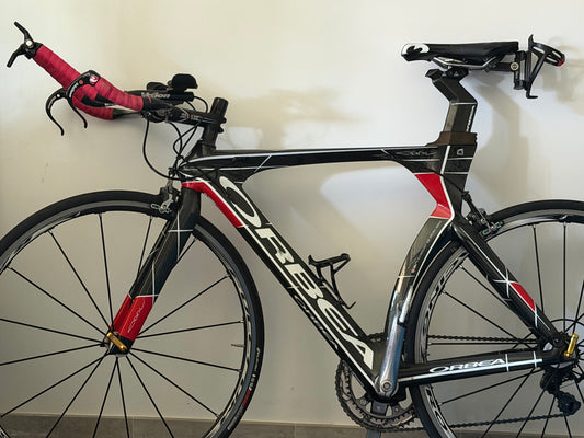 Bici da corsa carbonio Orbea Ordu triathlon 2017 Durace tg. L usata (ruote escluse)