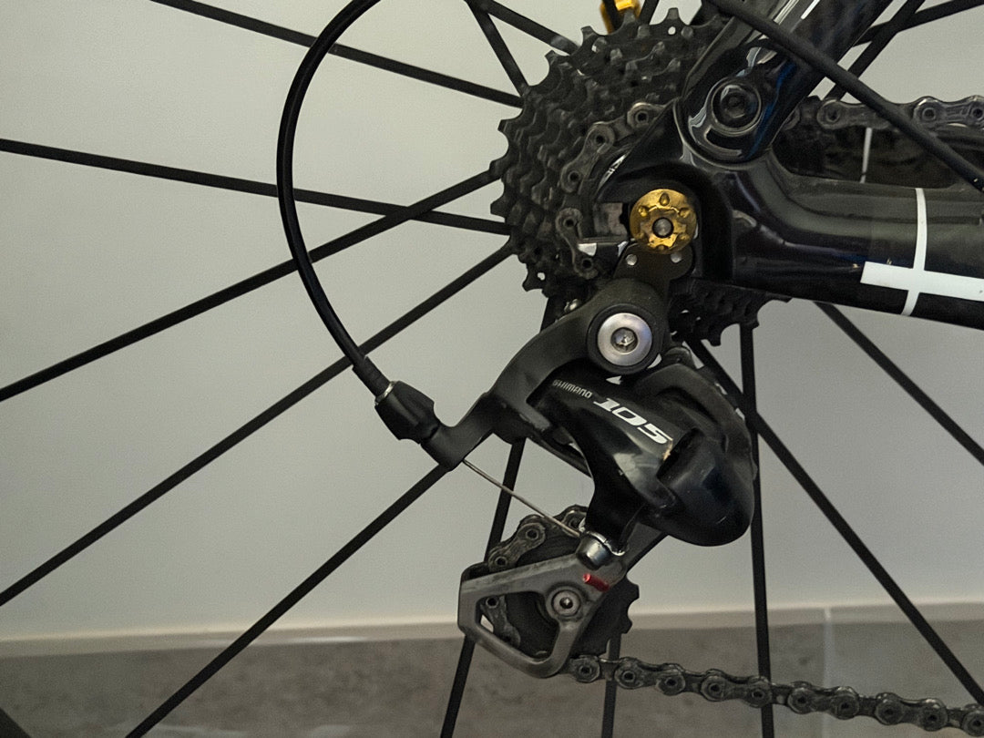 Bici da corsa carbonio Orbea Ordu triathlon 2017 Durace tg. L usata (ruote escluse)