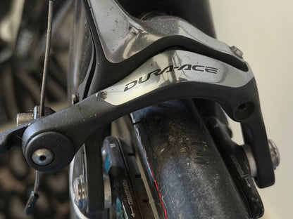 Bici da corsa carbonio Orbea Ordu triathlon 2017 Durace tg. L usata (ruote escluse)