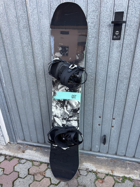 Snowboard Salomon 158 cm + Attacchi + Scarponi Edge tg. 45 usati