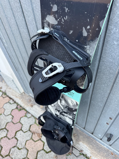 Snowboard Salomon 158 cm + Attacchi + Scarponi Edge tg. 45 usati
