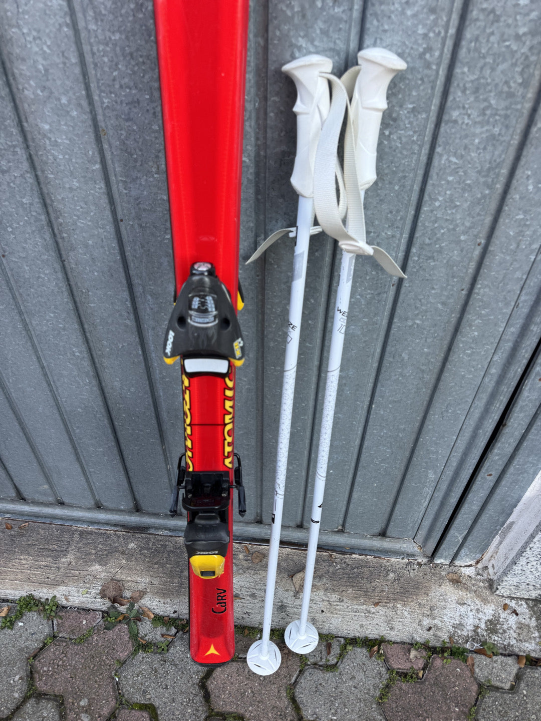 Sci Atomic carving 160cm + attacchi LOOK + bastoncini usati