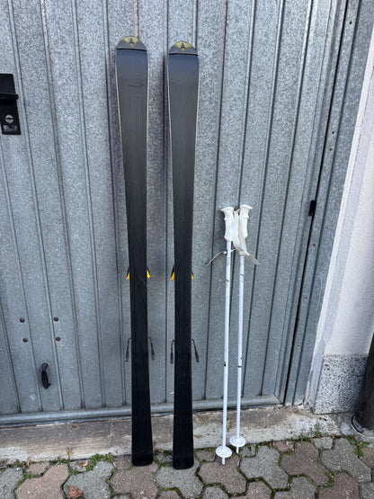 Sci Atomic carving 160cm + attacchi LOOK + bastoncini usati