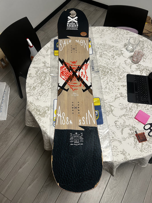 Snowboard Salomon Assassin 155 e Flux DMCC light M/L usato