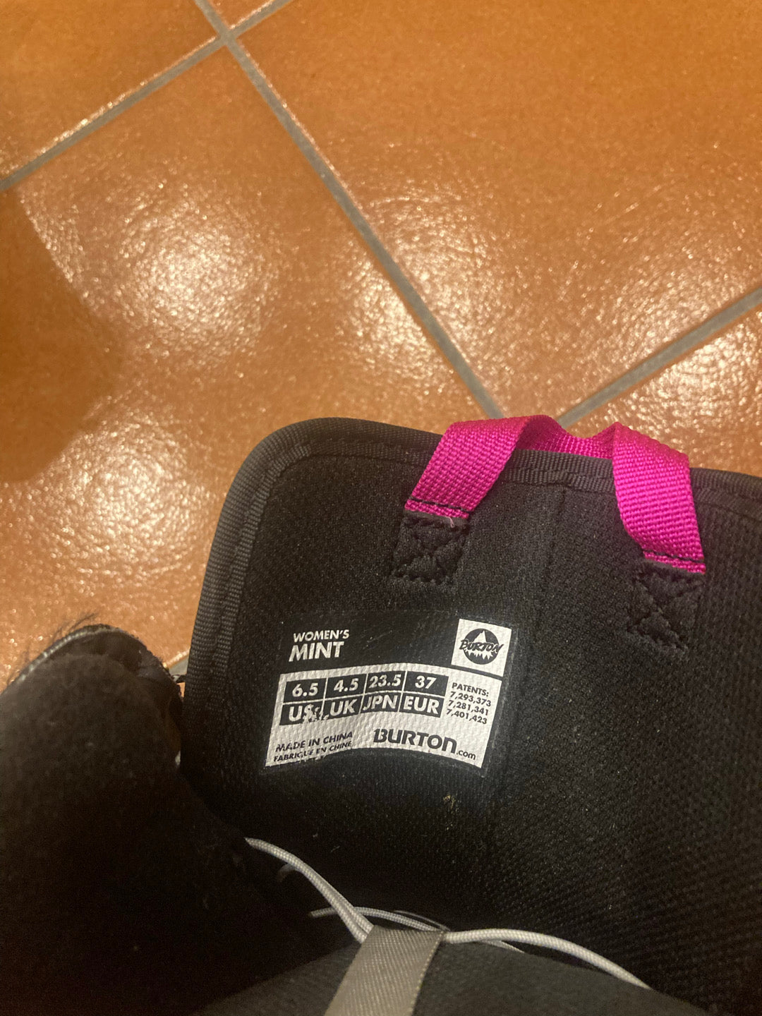 Scarponi snowboard Burton Mint tg. 37 usati