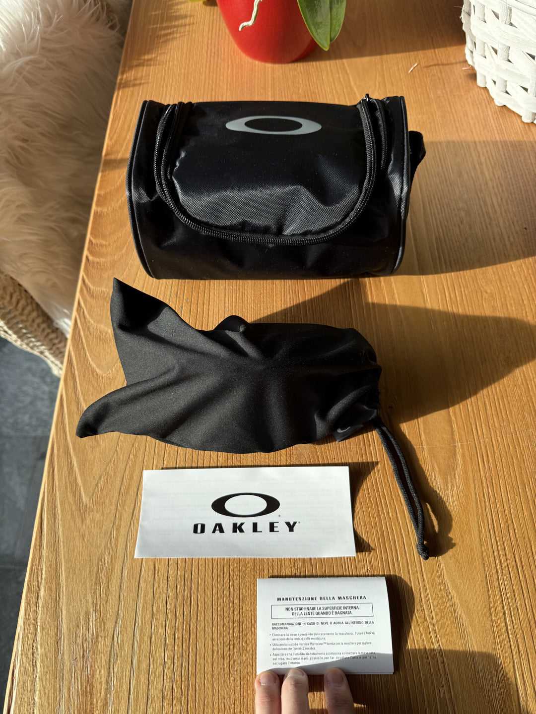 Maschera sci Oakley line miner tg. L usata (custodia inclusa)