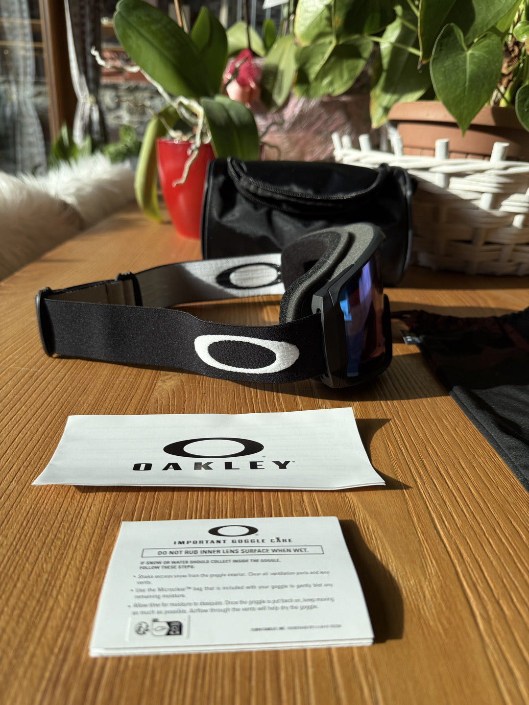 Maschera sci Oakley line miner tg. L usata (custodia inclusa)