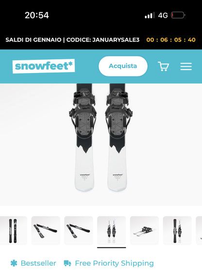 Snowblade 99cm Snowfeet usati