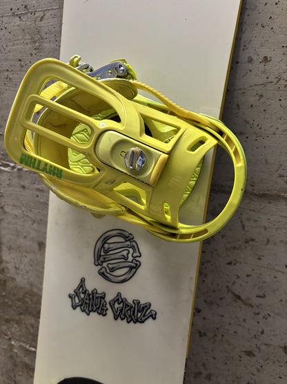 tavola snowboard Santa cruz 157 cm + attacchi Salomon usata